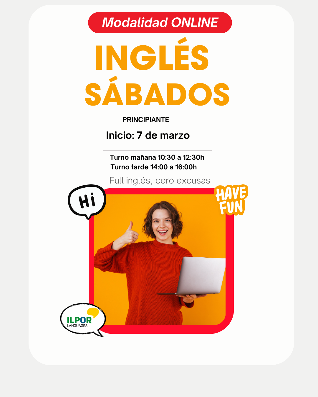 INGLÉS SÁBADOS